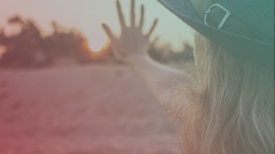 Woman with 5 Fingers Extended